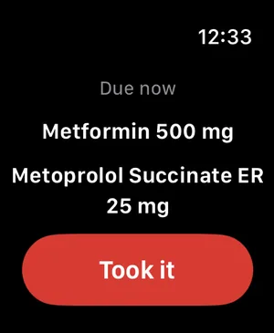Two medications due now